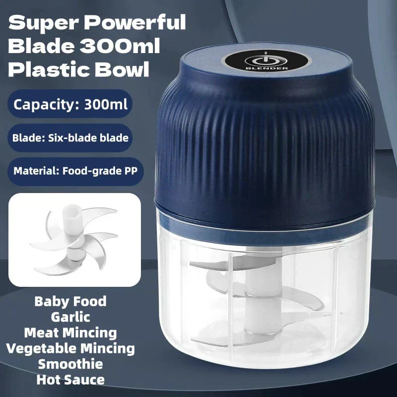 📢📢50% OFF!!⏰Cordless Electric Garlic Chopper & Mincer (Offer)