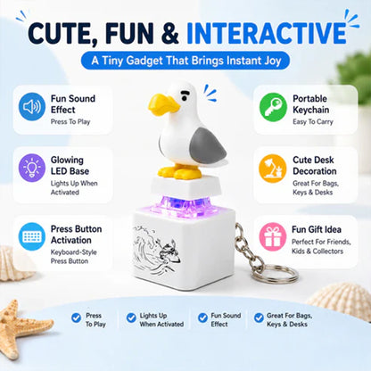 🎁 Mine Bird Voice-Activated Light-Up Electronic Keychain