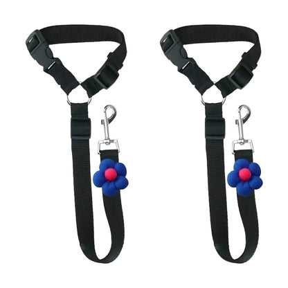 2-in-1 Dog Car Seat Belt & Walking Leash