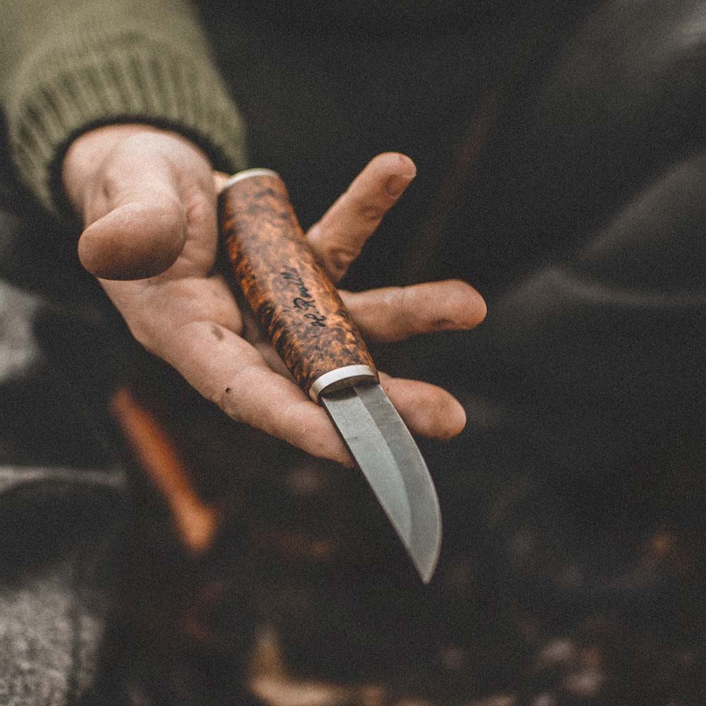 Carpenter knife, silver ferrule, UHC