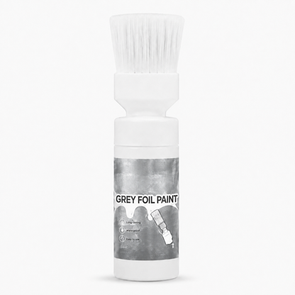 🥳Water‑Based Metallic Silver Paint with Built‑in Brush – No extra brush needed. Covers scratches & stains in one simple spray! 🏠🎨 (OFFER）