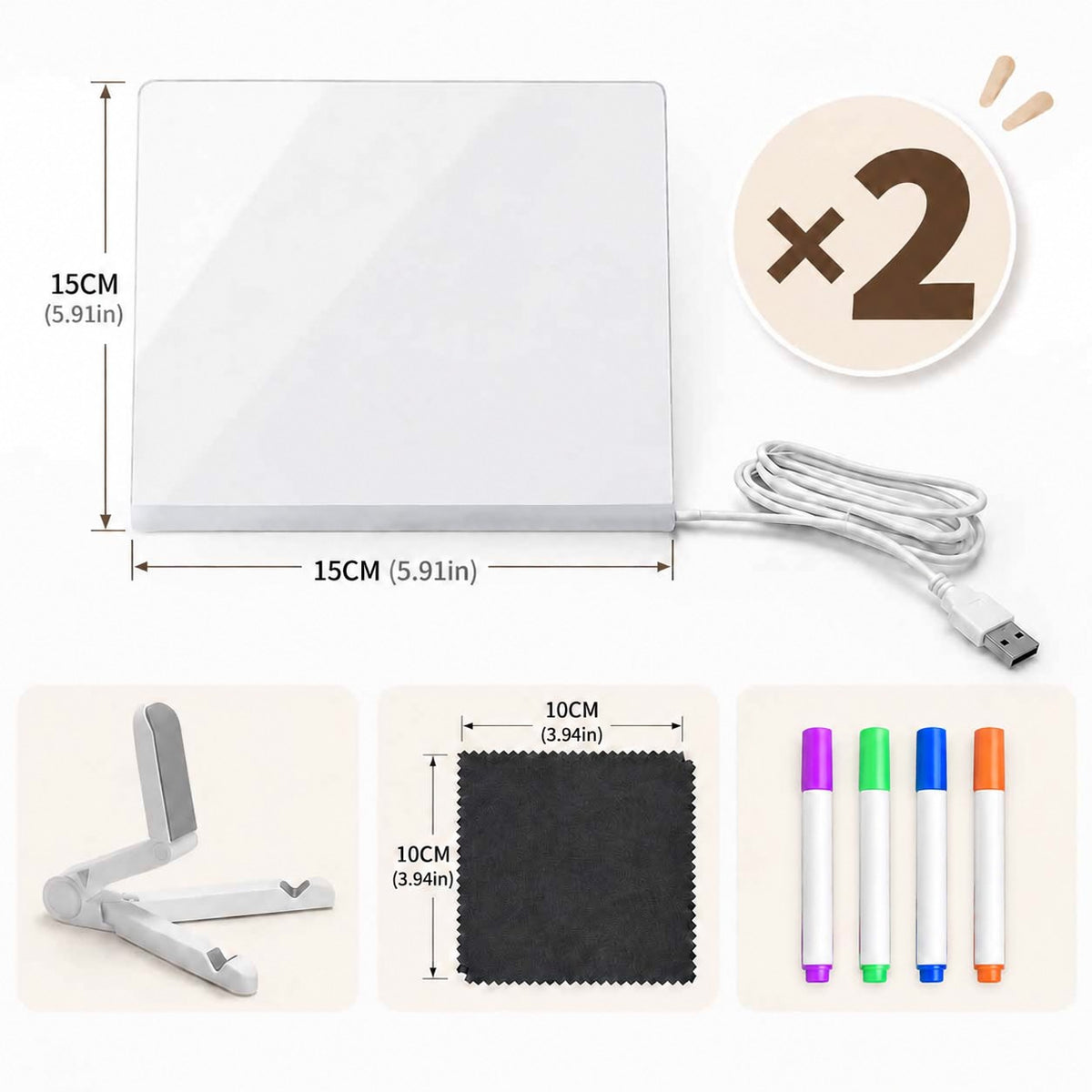 🔥✨ LED Note Board 🎨Perfect for messages, reminders & creative fun 🖍️