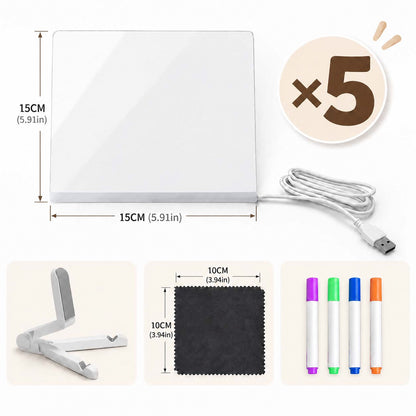🔥✨ LED Note Board 🎨Perfect for messages, reminders & creative fun 🖍️