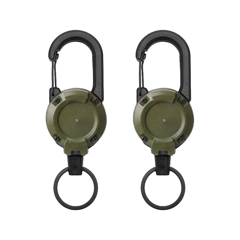🎁3 In 1 New Multifunctional Retractable Pull Reel Carabiner Keychain