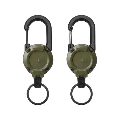 🎁3 In 1 New Multifunctional Retractable Pull Reel Carabiner Keychain