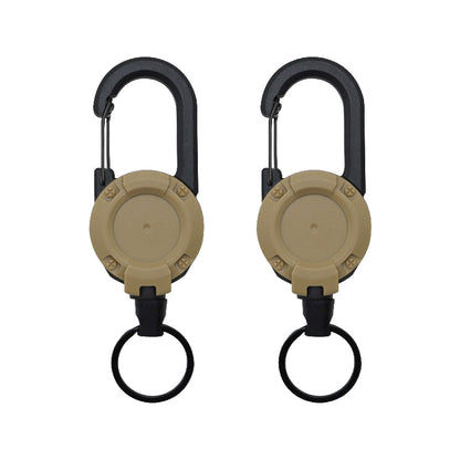 🎁3 In 1 New Multifunctional Retractable Pull Reel Carabiner Keychain