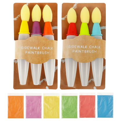 Timbe™ Sidewalk Chalk Paint Brush,Add Water to Brushes to Use,Easy to Use,Washable