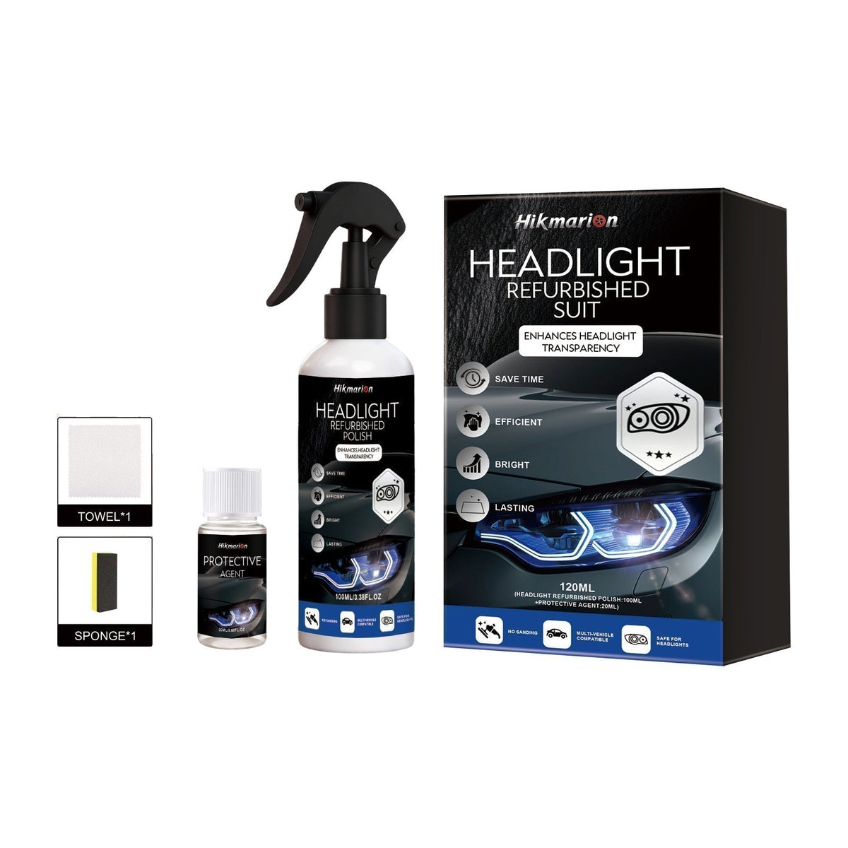 🥳Professional Car Headlight Restoration Kit – Removes yellowing & scratches instantly. No sandpaper, no tools – just spray & wipe! ✨🔧 (offer)