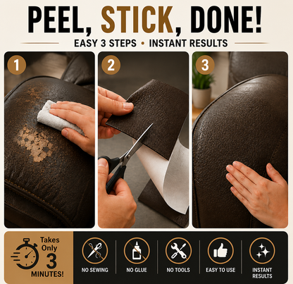 Timbe™ Leather Repair Patch – Cover Scratches, Cracks & Peeling in Minutes