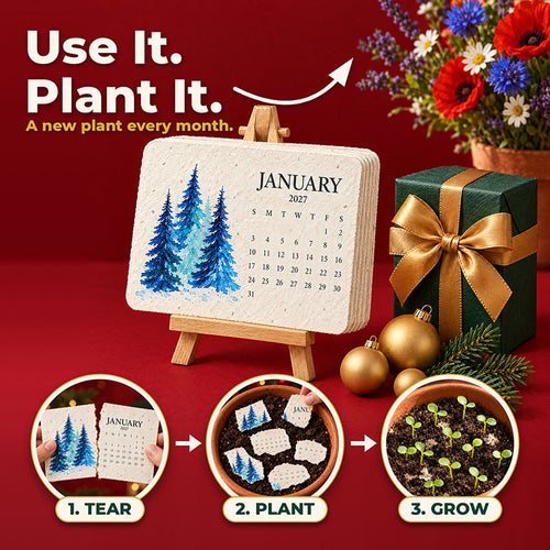 🎄🇬🇧 2027 Plantable Calendar – Use It. Plant It. Watch It Grow.