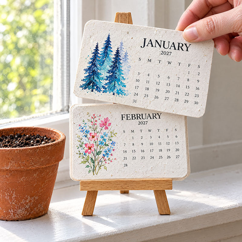 🎄🇬🇧 2027 Plantable Calendar – Use It. Plant It. Watch It Grow.