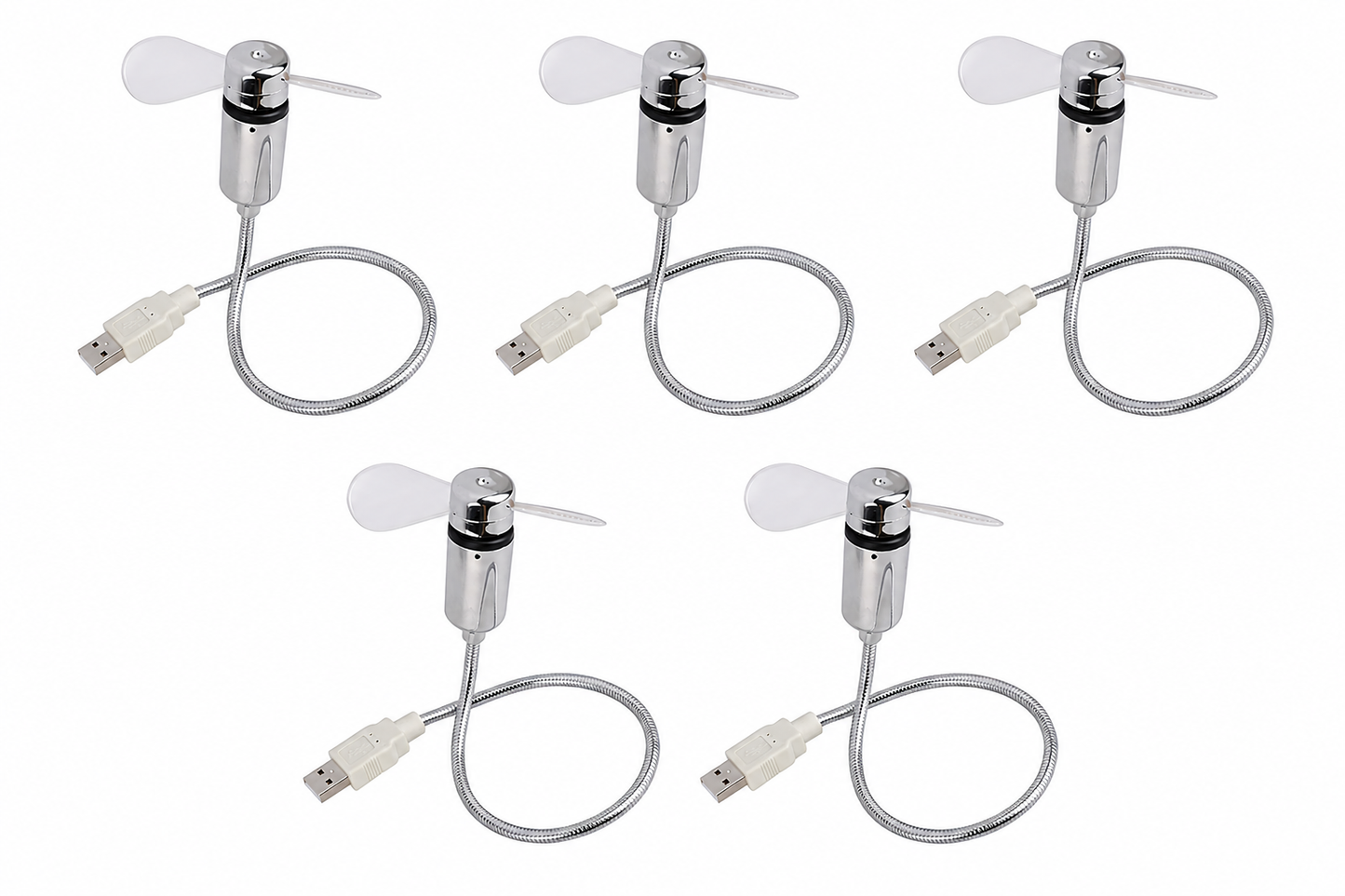 🔥2026 Hot Sale 50% OFF🔥USB Fan with LED Clock Lighting