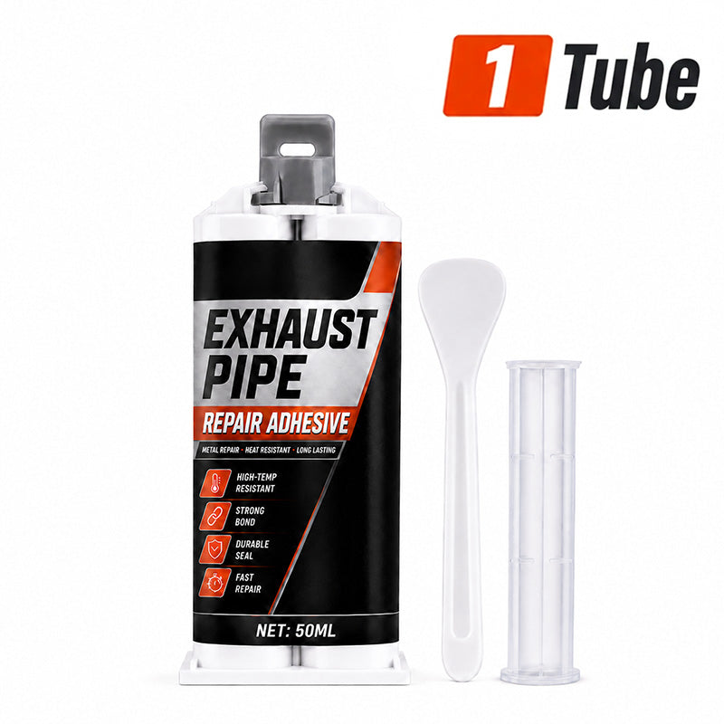 High Temp Exhaust Pipe Repair Glue – Permanent bond for iron & steel, withstands extreme heat & vibration