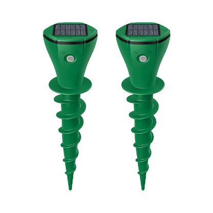 🔥Hot Sale 50% OFF☘️Vodlans™ Solar Powered Waterproof Screw Mole Repellent