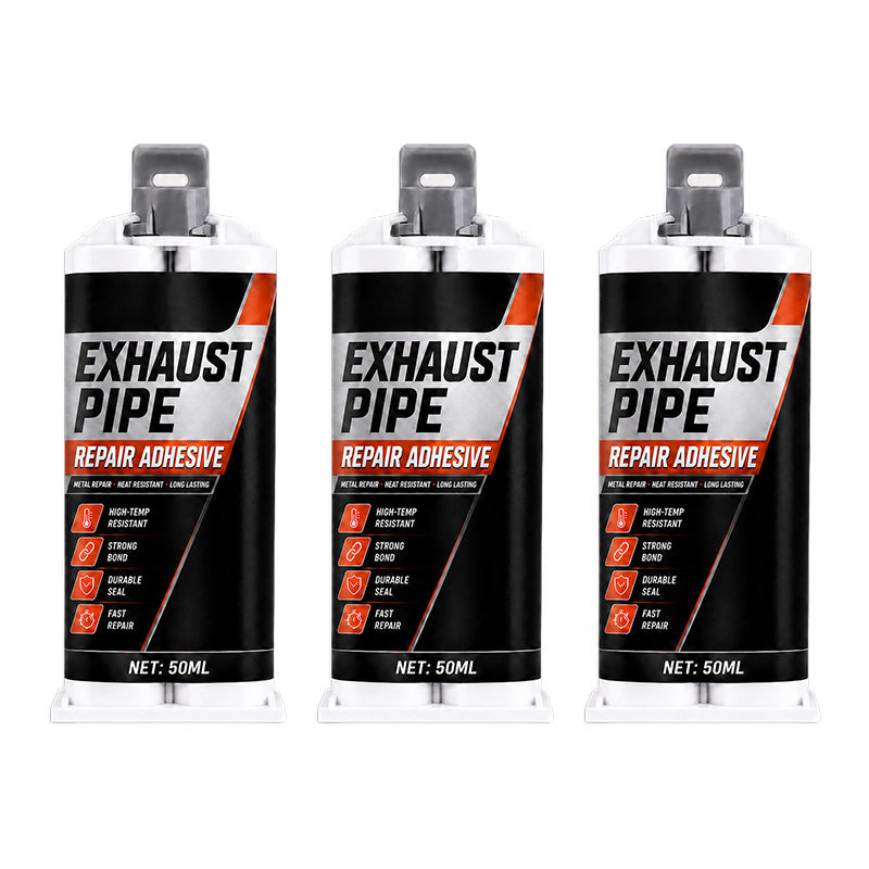 High Temp Exhaust Pipe Repair Glue – Permanent bond for iron & steel, withstands extreme heat & vibration