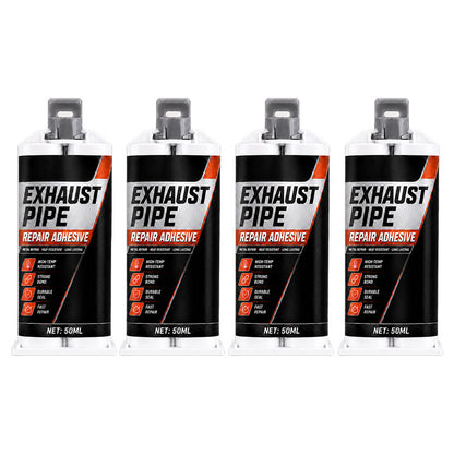 High Temp Exhaust Pipe Repair Glue – Permanent bond for iron & steel, withstands extreme heat & vibration