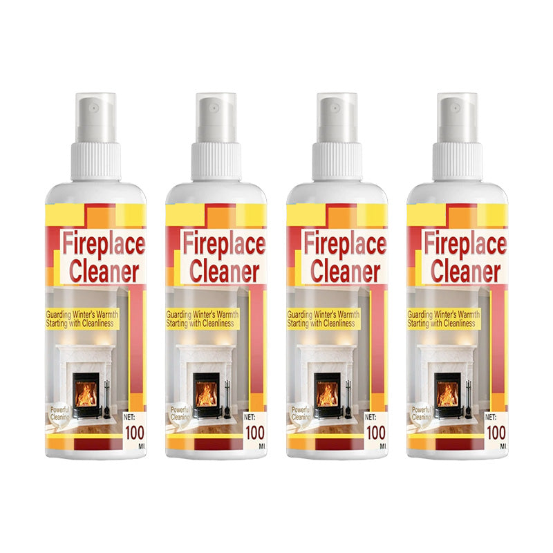 🏡Fast‑Acting Fireplace Cleaner Spray, Deep Penetrating Soot & Smoke Stain Remover