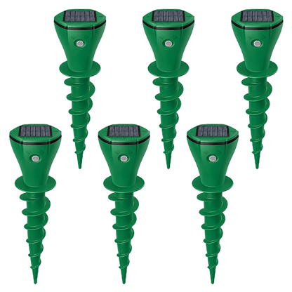 🔥Hot Sale 50% OFF☘️Vodlans™ Solar Powered Waterproof Screw Mole Repellent
