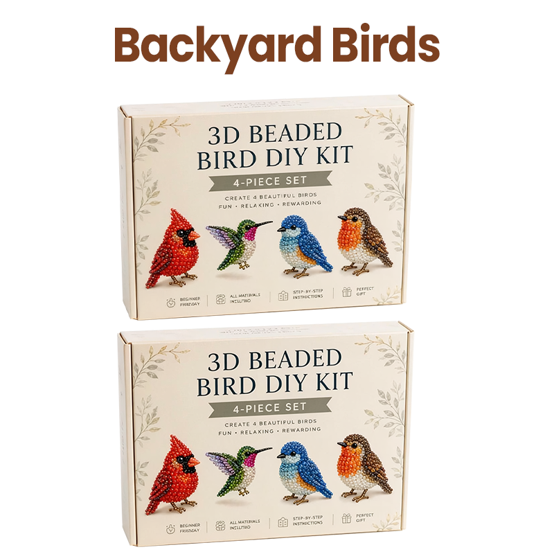 🏆Limited Time Sale 50% OFF🧵✨Petite 3D Beaded Animal Craft Kit