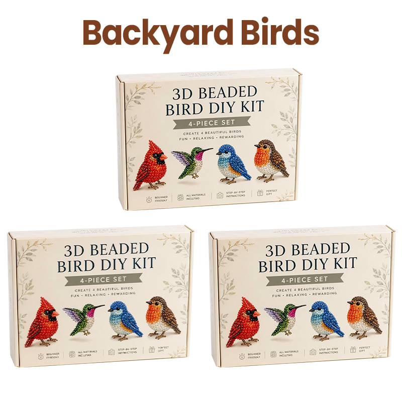 🏆Limited Time Sale 50% OFF🧵✨Petite 3D Beaded Animal Craft Kit