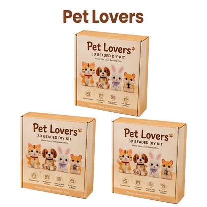 🏆Limited Time Sale 50% OFF🧵✨Petite 3D Beaded Animal Craft Kit