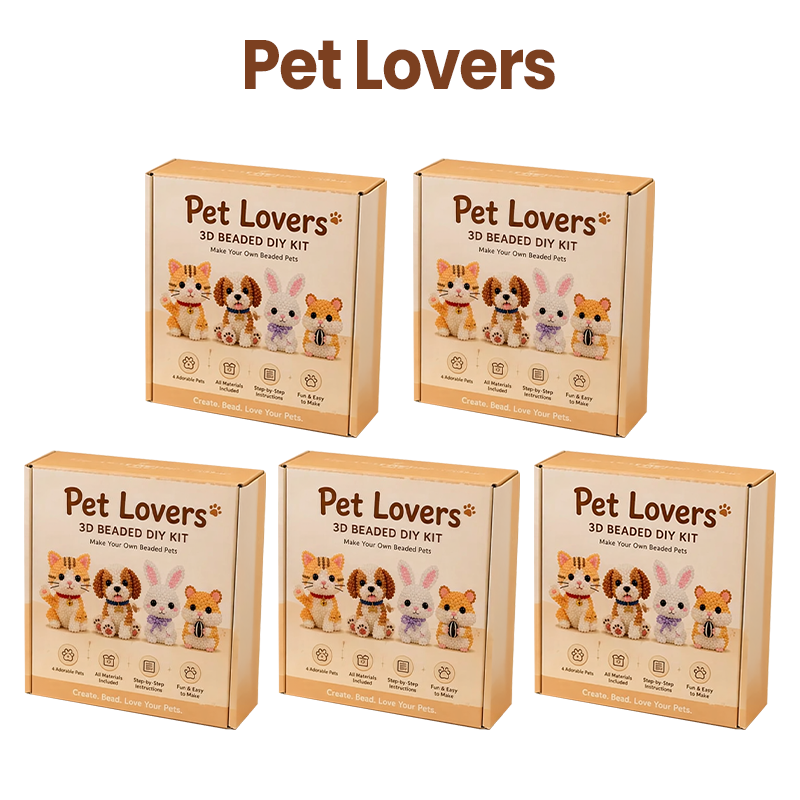 🏆Limited Time Sale 50% OFF🧵✨Petite 3D Beaded Animal Craft Kit