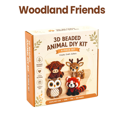 🏆Limited Time Sale 50% OFF🧵✨Petite 3D Beaded Animal Craft Kit