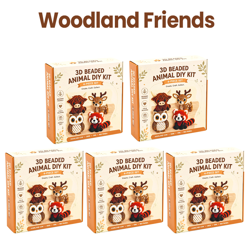 🏆Limited Time Sale 50% OFF🧵✨Petite 3D Beaded Animal Craft Kit