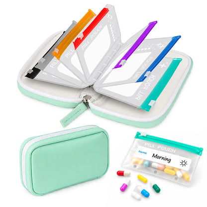 Timbe™ Modular Wellness Wallet – 7-Day Travel Pill & Vitamin Organizer Case