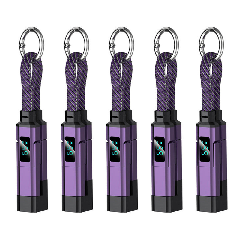 ⚡HOT SALE 50% OFF🔥4-in-1 Digital Display Keychain Charging Cable