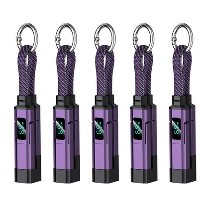 ⚡HOT SALE 50% OFF🔥4-in-1 Digital Display Keychain Charging Cable