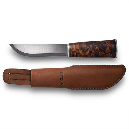 Small Leuku knife silver ferrule, UHC