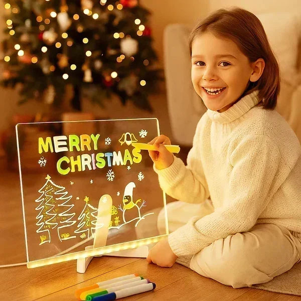 🔥✨ LED Note Board 🎨Perfect for messages, reminders & creative fun 🖍️
