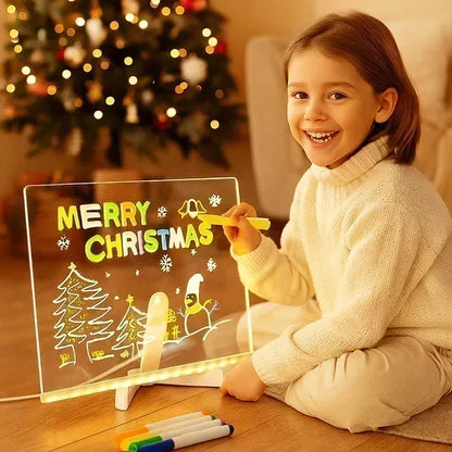 🔥✨ LED Note Board 🎨Perfect for messages, reminders & creative fun 🖍️