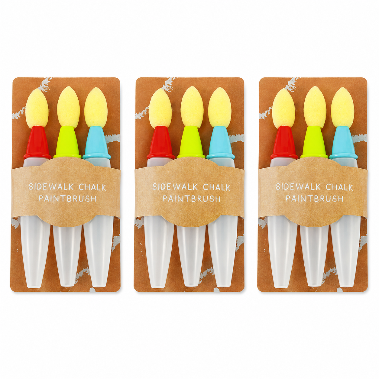 Timbe™ Sidewalk Chalk Paint Brush,Add Water to Brushes to Use,Easy to Use,Washable