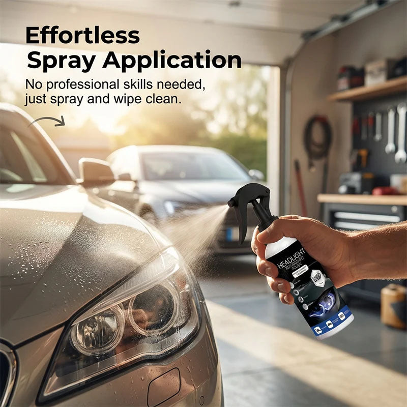 🥳Professional Car Headlight Restoration Kit – Removes yellowing & scratches instantly. No sandpaper, no tools – just spray & wipe! ✨🔧