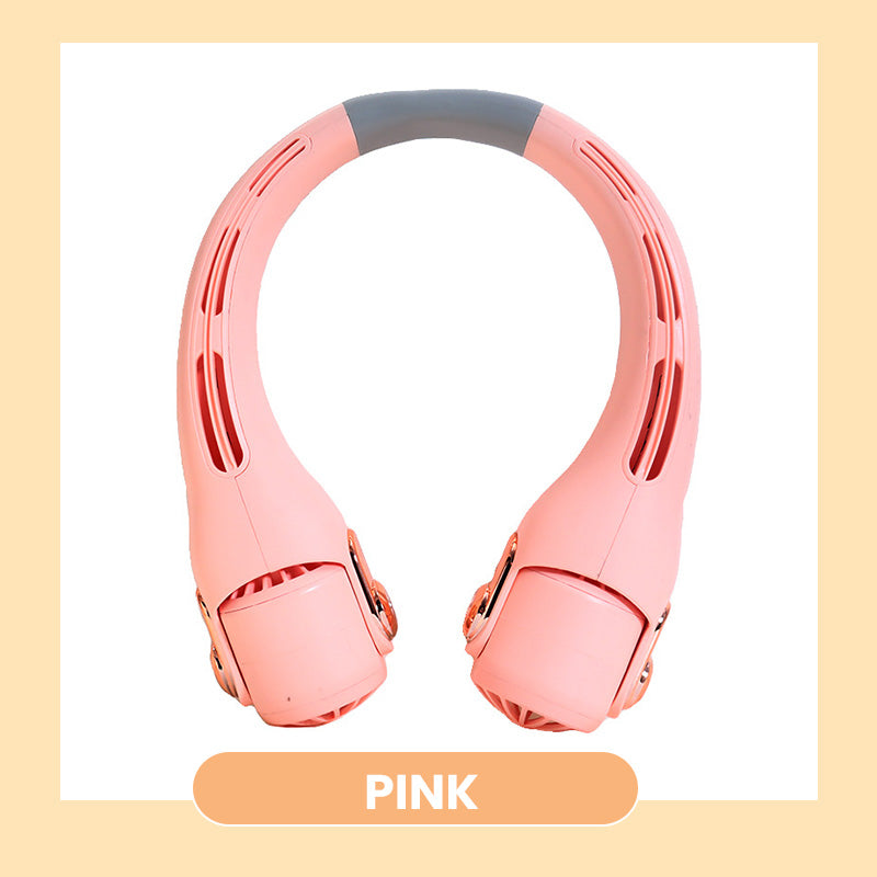 🥳2026 HOT SALE🍃💨 Neck Air Conditioner Fan – Ultra‑quiet, 360° rotating, 3 speeds. 🌬️ (offer)