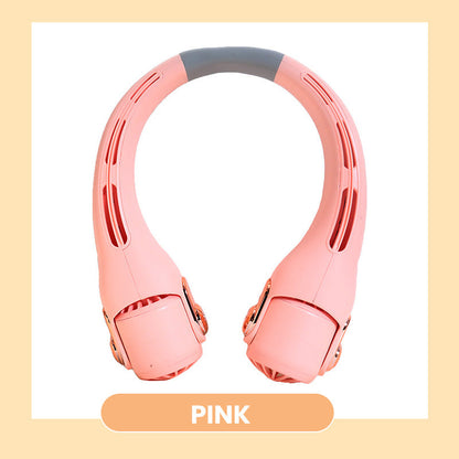 🥳2026 HOT SALE🥳💞50K+ SOLD!🍃💨Neck Air Conditioner Fan – Ultra‑quiet, 360° rotating, 3 speeds. 🌬️