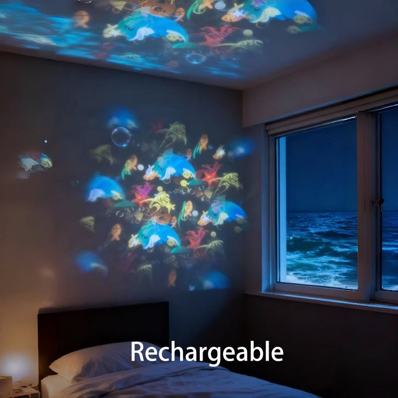 🌊 Timbe™ Dynamic Rotating LED Projector Light