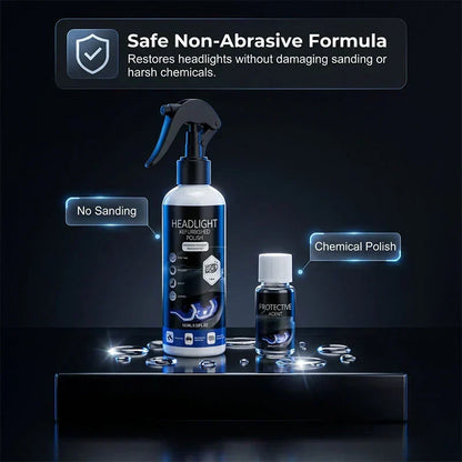 🥳Professional Car Headlight Restoration Kit – Removes yellowing & scratches instantly. No sandpaper, no tools – just spray & wipe! ✨🔧 (offer)