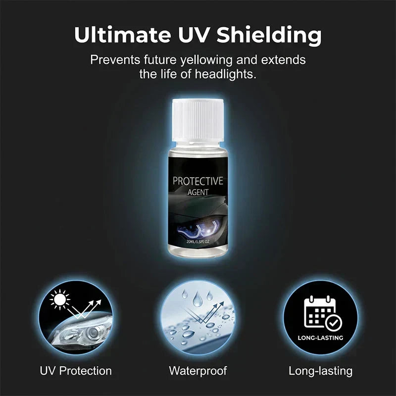 🥳Professional Car Headlight Restoration Kit – Removes yellowing & scratches instantly. No sandpaper, no tools – just spray & wipe! ✨🔧