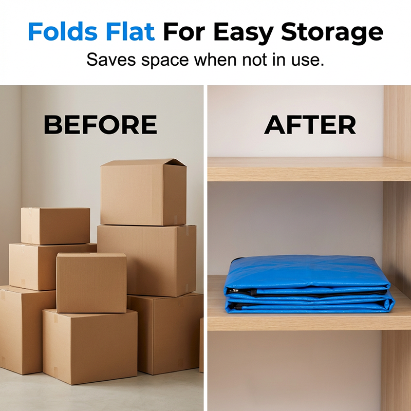 🥳2026 HOT SALE🥳💞50K+ SOLD!📦🔥 50% OFF! Collapsible Storage & Moving Bag – Heavy‑duty PE, water‑resistant. 🏠✨