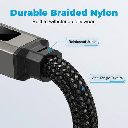 🔥HOT SALE 50% OFF🔥4-in-1 Digital Display Keychain Charging Cable (Offer)