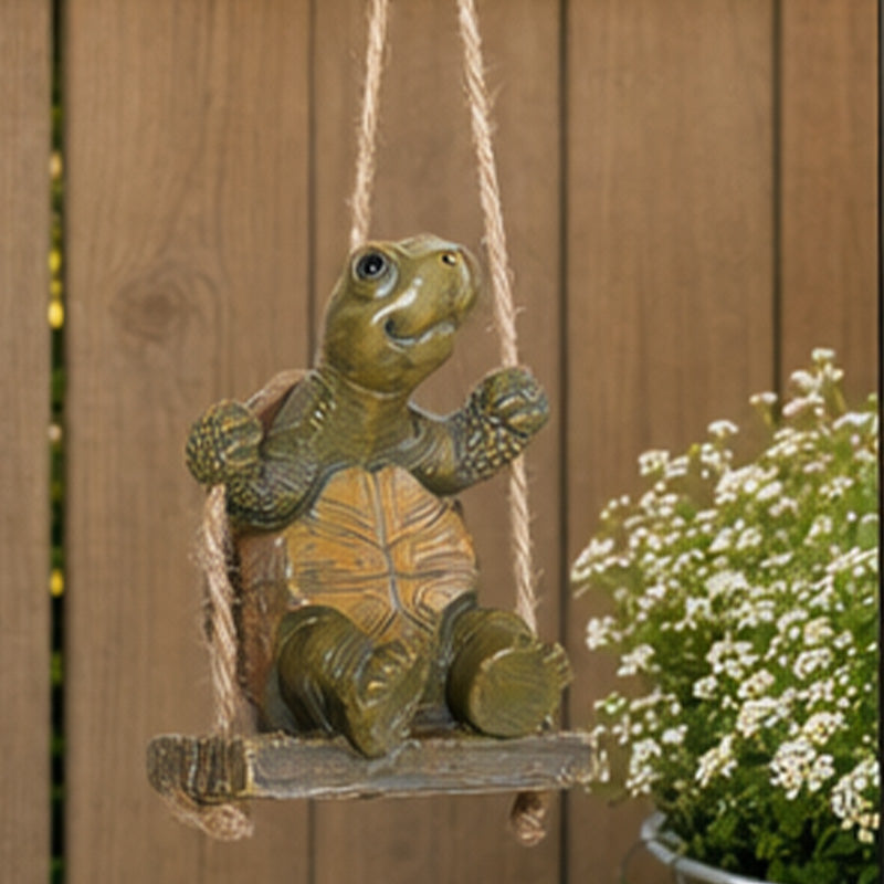 ⏳Time-Limited Special⏰Whimsical Turtle Swing Decor – A Charming Hanging Ornament for Garden, Patio & Indoor Spaces 🌿✨ (offer)