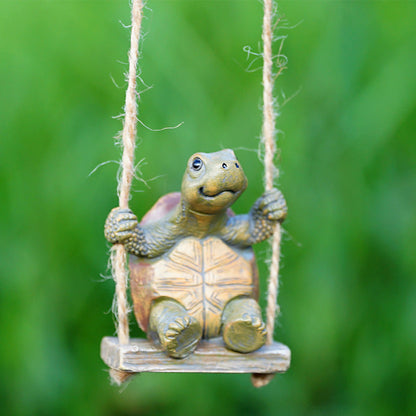 ⏳Time-Limited Special⏰Whimsical Turtle Swing Decor – A Charming Hanging Ornament for Garden, Patio & Indoor Spaces 🌿✨ (offer)