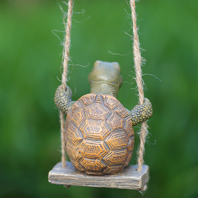 ⏳Time-Limited Special⏰Whimsical Turtle Swing Decor – A Charming Hanging Ornament for Garden, Patio & Indoor Spaces 🌿✨ (offer)