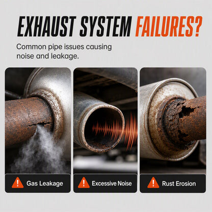 High Temp Exhaust Pipe Repair Glue – Permanent bond for iron & steel, withstands extreme heat & vibration