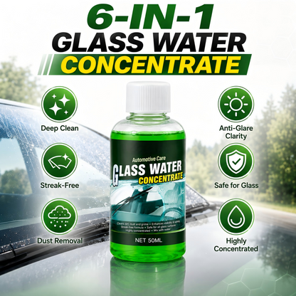 🥳2026 HOT SALE🥳 Glass Concentrate – 10ml makes 1L, cuts bugs & grime, streak-free🚗💪 (offer)