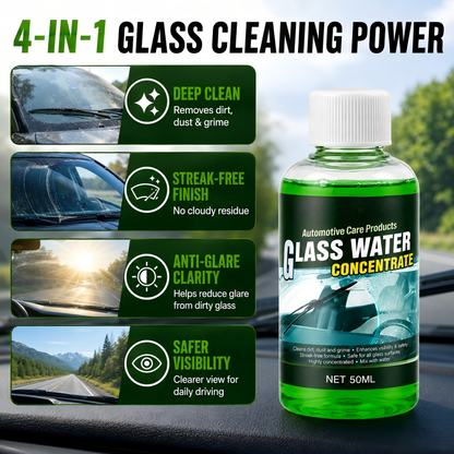 🥳2026 HOT SALE🥳 Glass Concentrate – 10ml makes 1L, cuts bugs & grime, streak-free🚗💪 (offer)