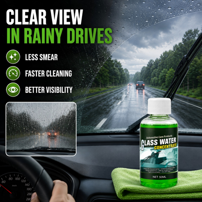 🥳2026 HOT SALE🥳 Glass Concentrate – 10ml makes 1L, cuts bugs & grime, streak-free🚗💪 (offer)